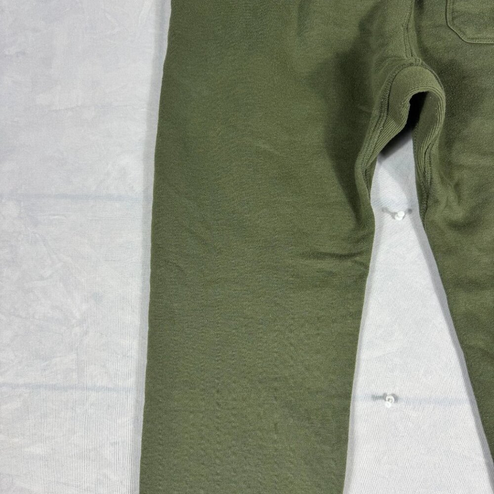 Hurley Jogger Pants Mens Olive Green Fleece Tapered Leg Elastic Waist Size M - Picture 6 of 16